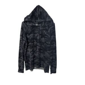 Sundry Camouflage Hooded Sweatshirt Made In USA Size 1
